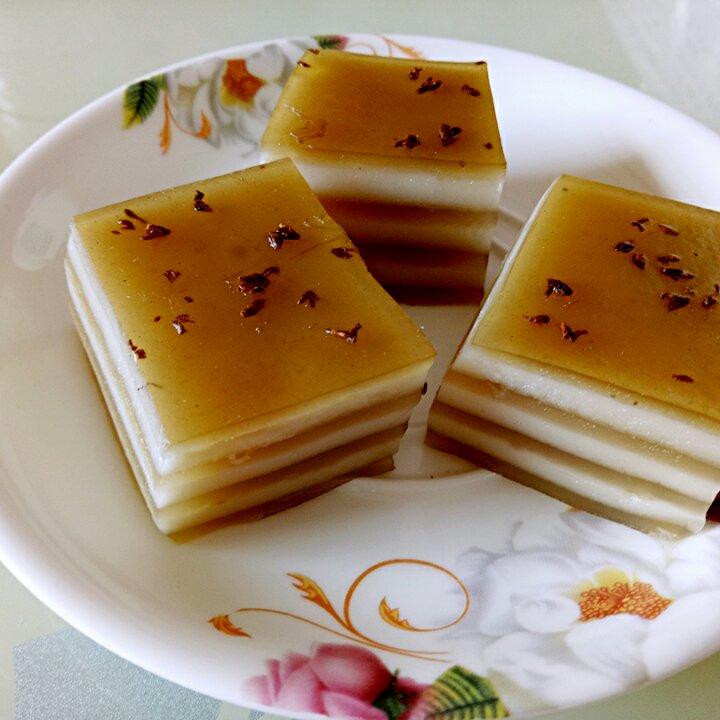 腾格拉做的桂花椰汁千层糕