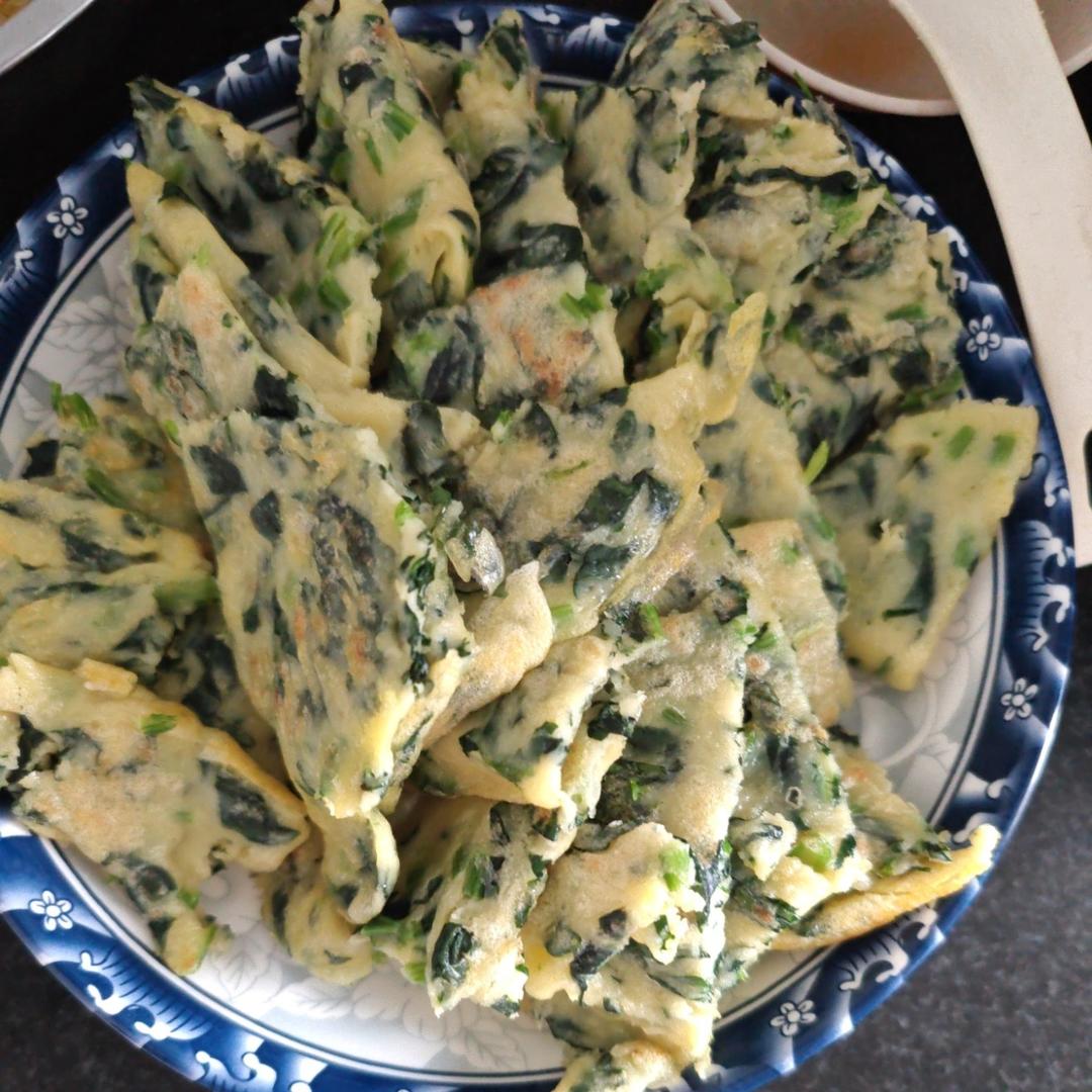 低脂菠菜鸡蛋饼