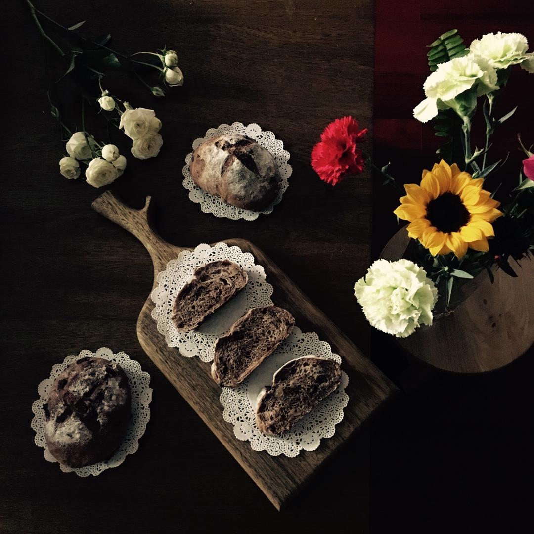 农家巧克力腰果面包