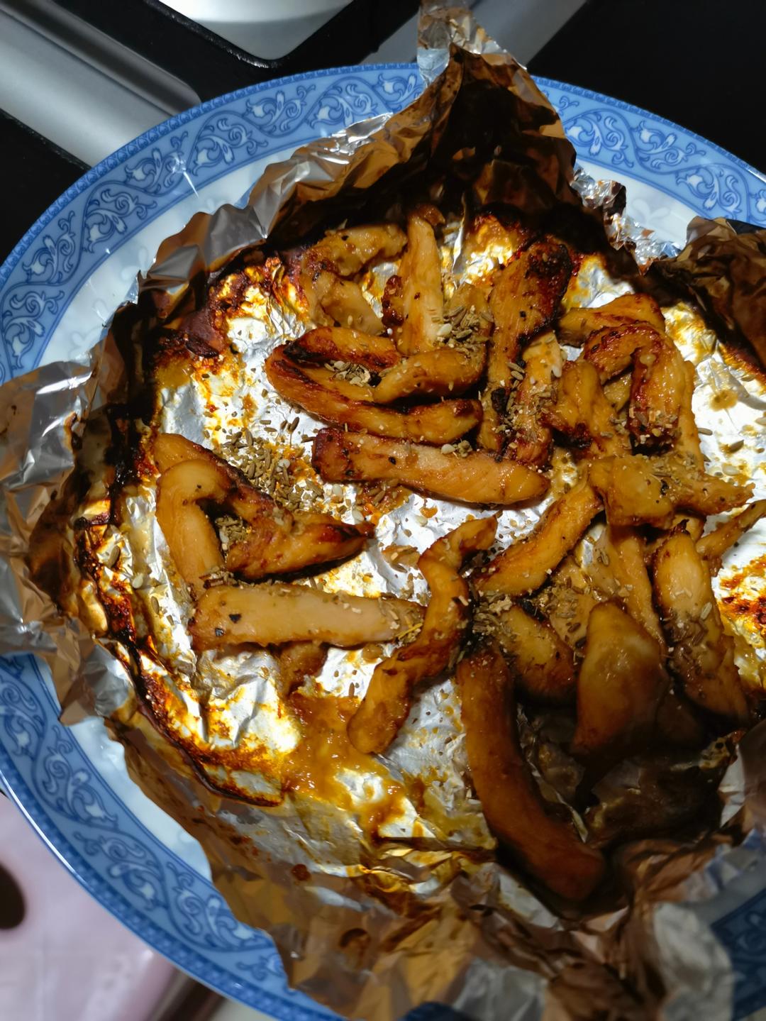 减脂餐|空气炸锅烤鸡胸肉，低脂低卡