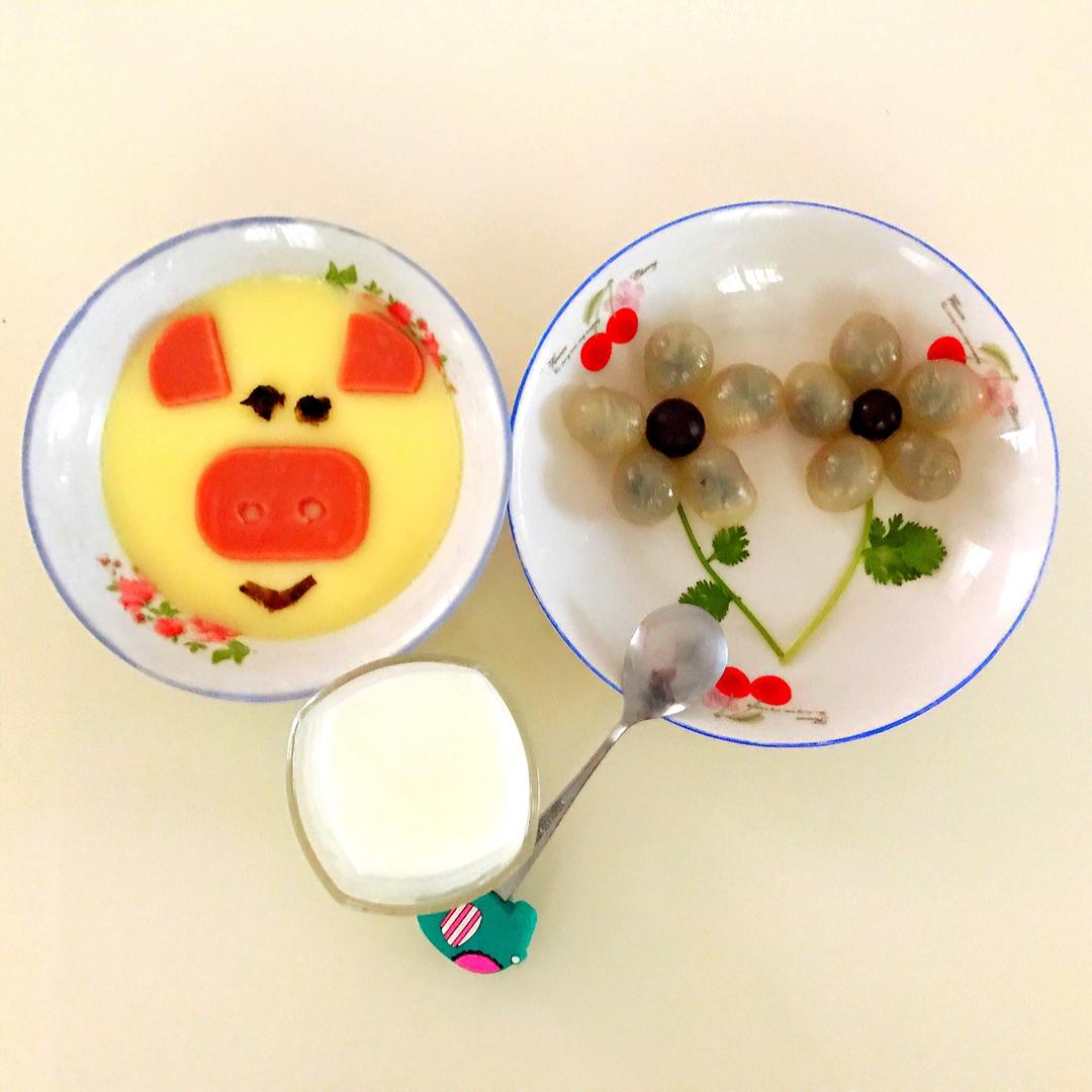 创意蒸蛋 小猪蛋羹