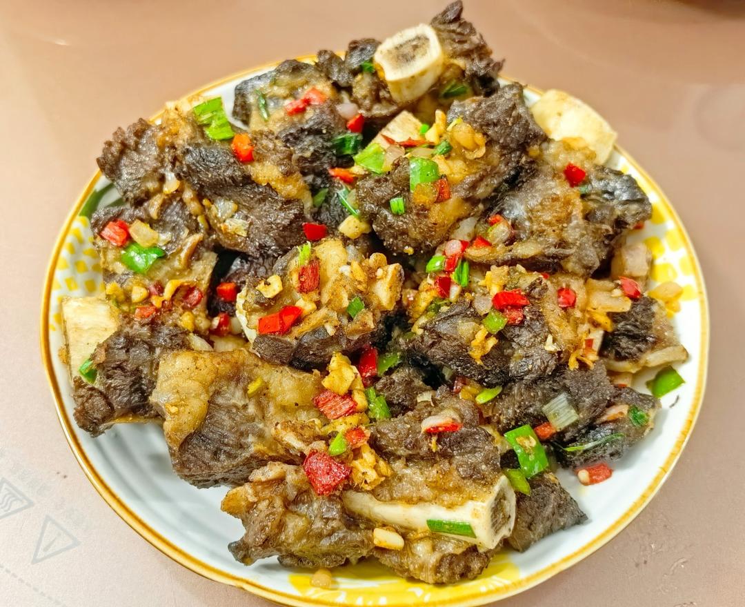 蒸煎牛排骨(高压锅)