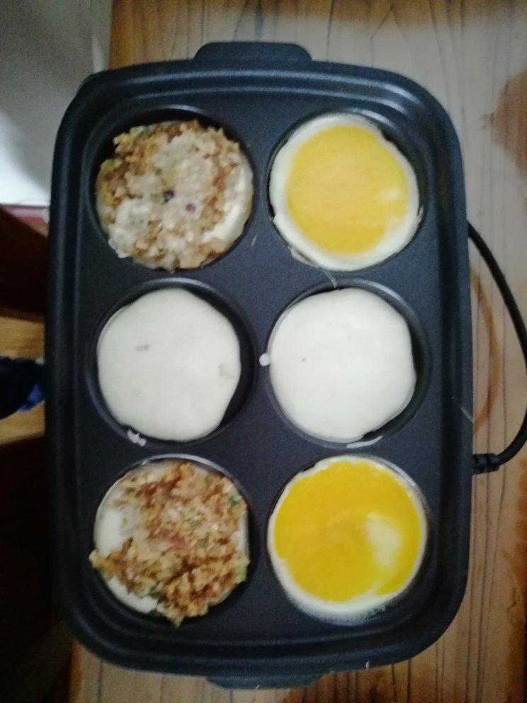 早餐霸王~沉甸甸鸡蛋汉堡