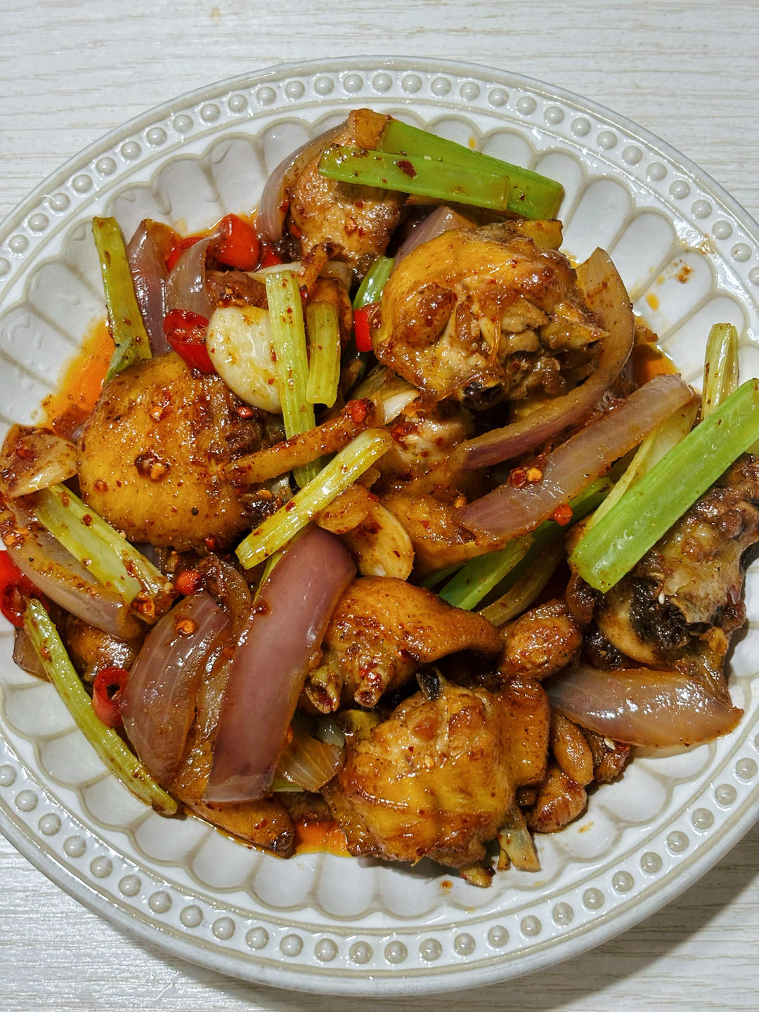 孜然炒鸡翅
