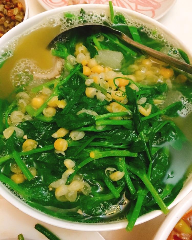 林贷小玉做的豆汤豌豆苗【食材包操作说明】
