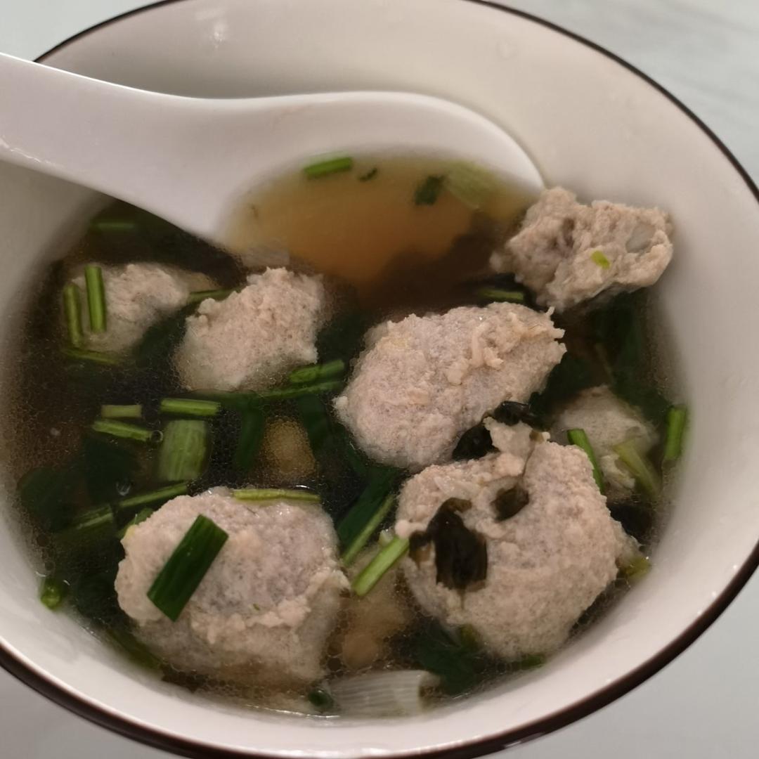 水汆丸子冬瓜汤