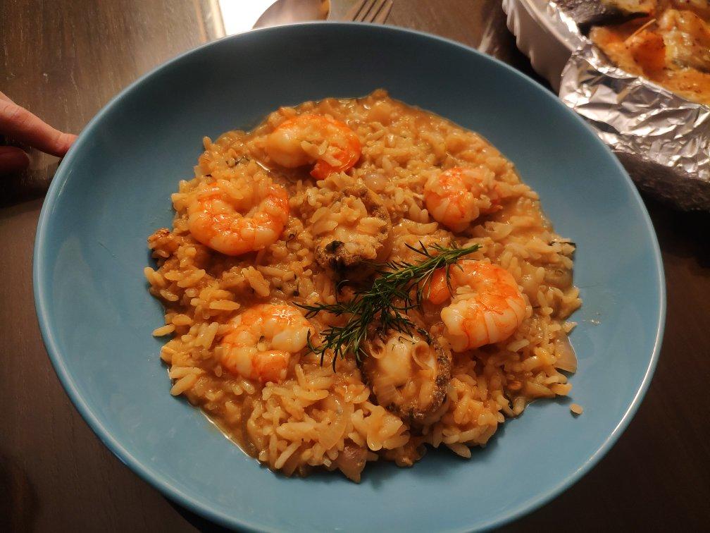 意式藏红花海鲜饭 seafood and saffron risotto