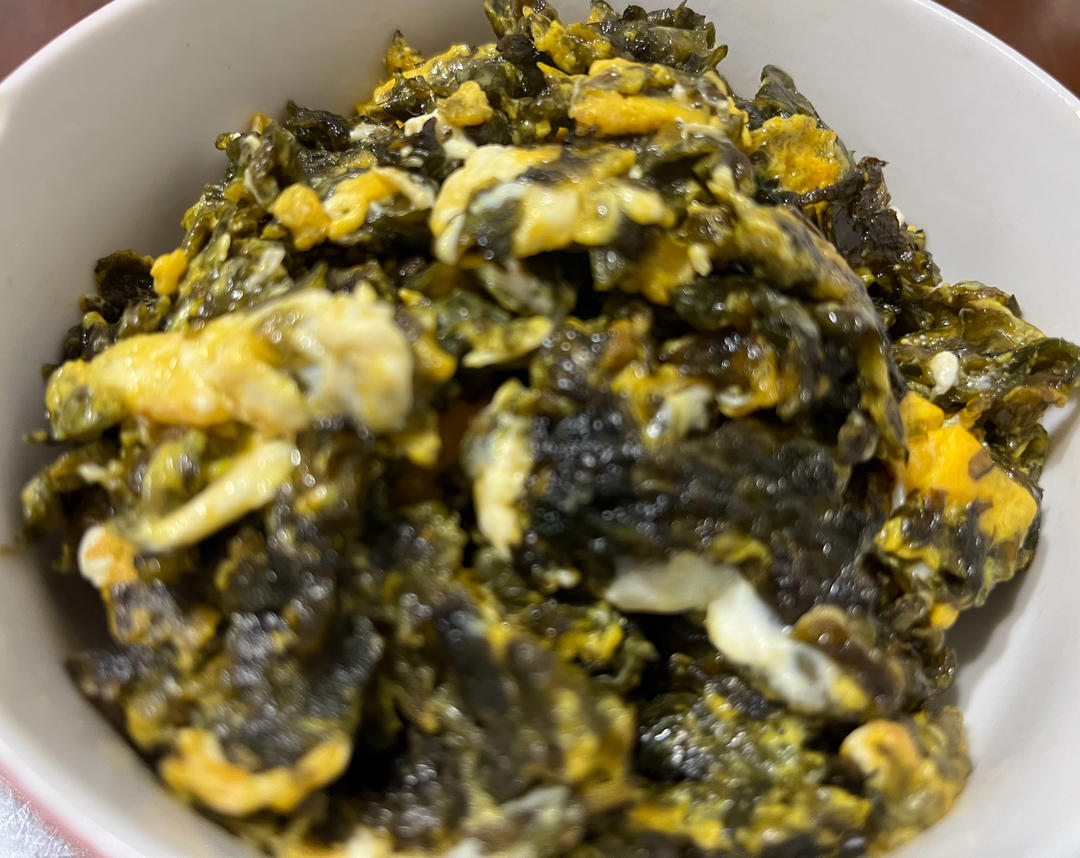 地皮菜炒鸡蛋