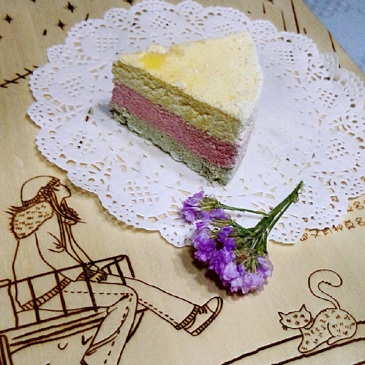彩虹松糕