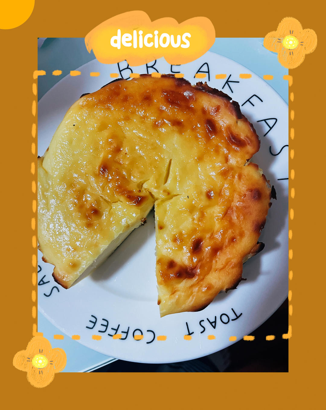 酸奶巴斯克芝士『低卡版』超好吃‼️0失败 巨简单