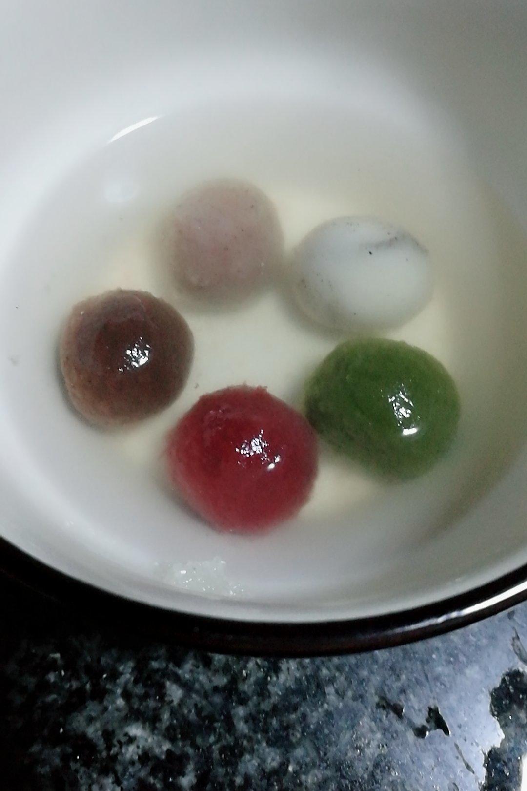 彩色汤圆-各种馅