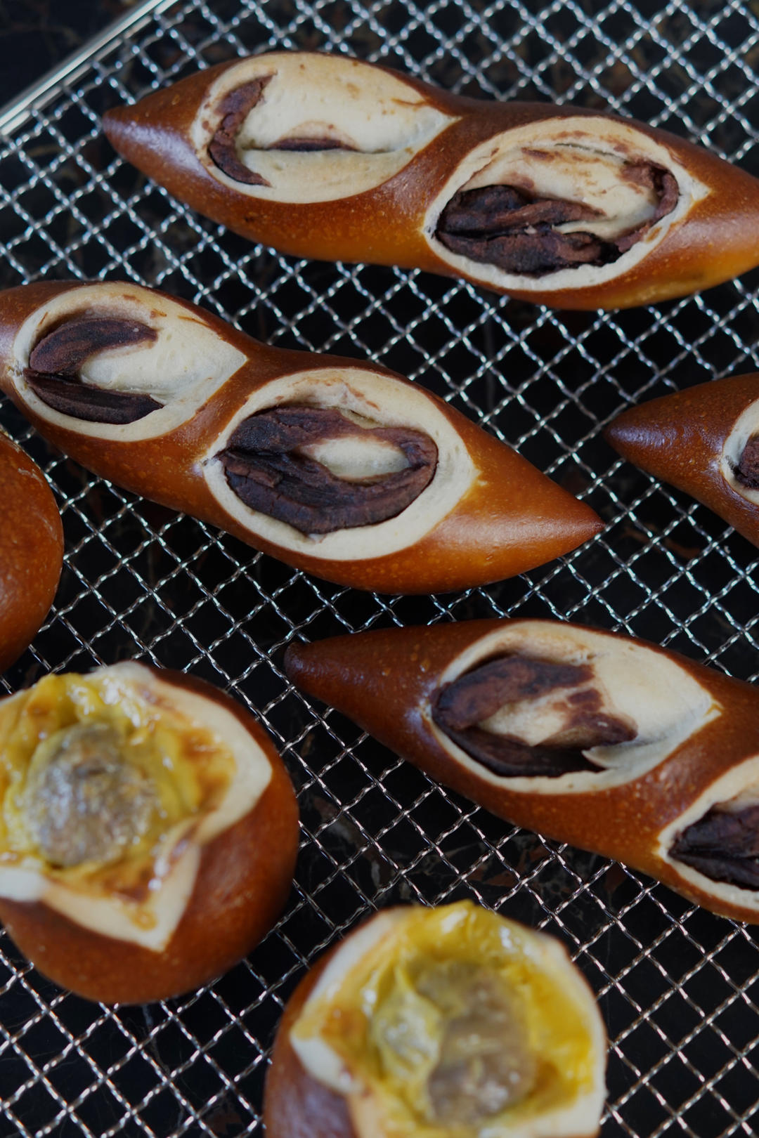 玫瑰红豆沙德式碱水面包｜超快手｜不要膜｜不发酵