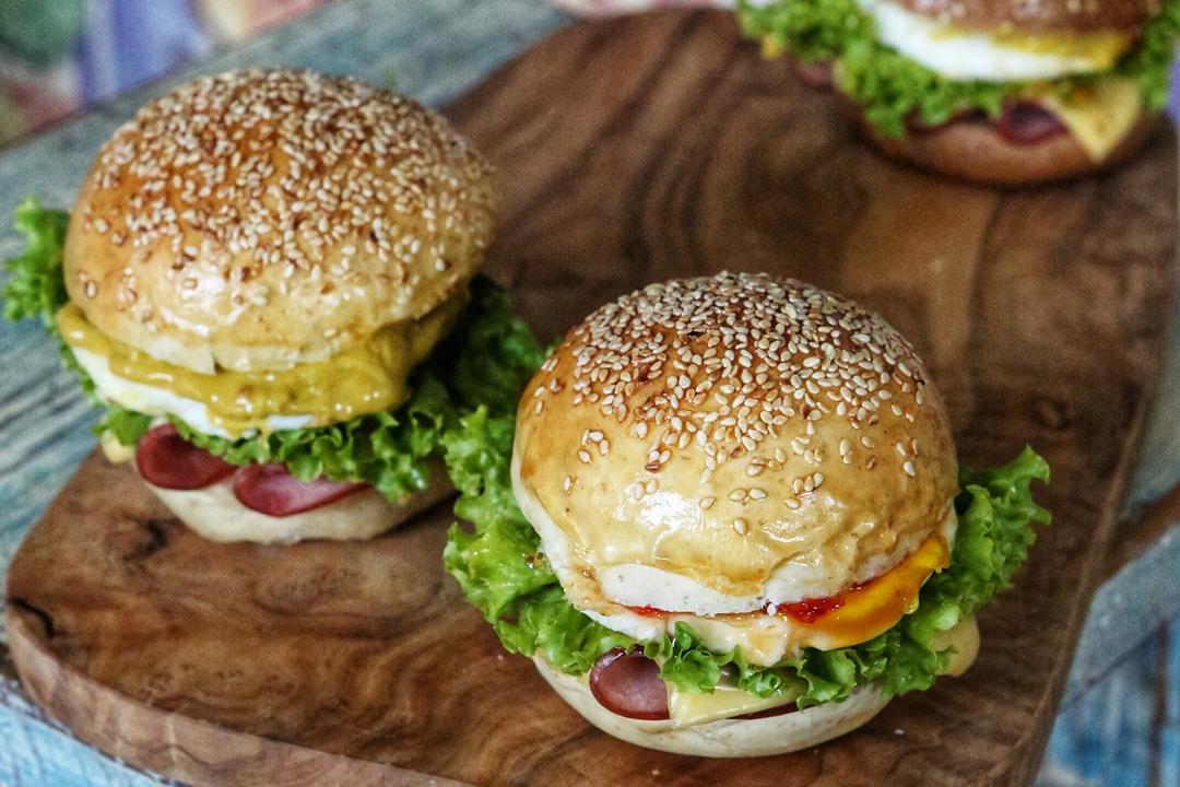 天然酵种汉堡胚