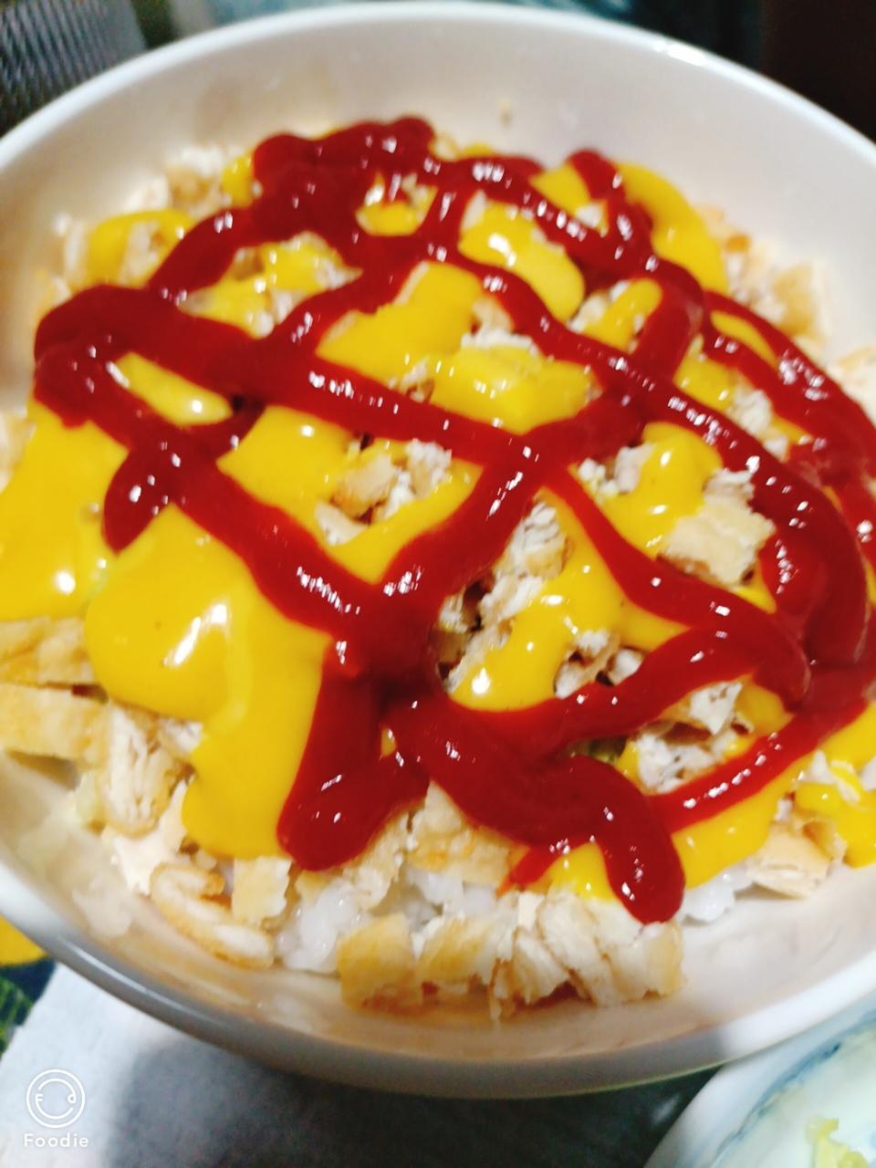 炸鸡排饭的做法