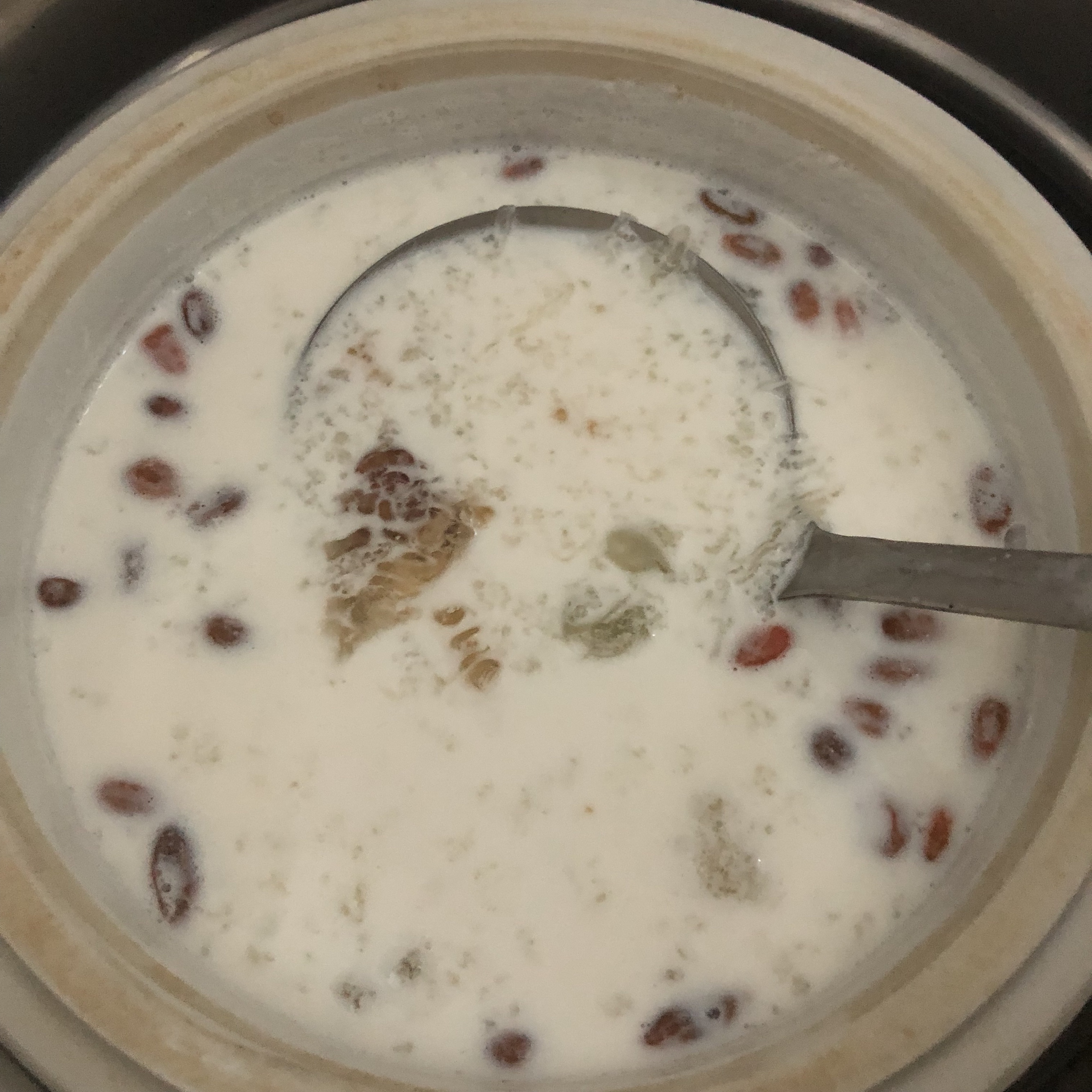 燕窝桃胶雪燕皂角米炖椰浆牛奶的做法