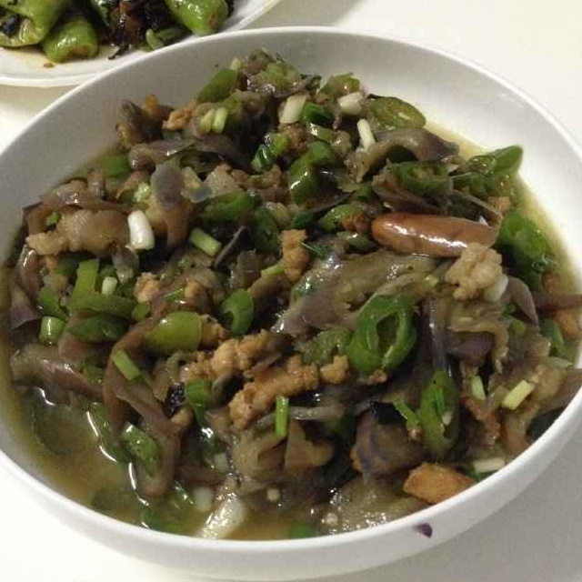 红烧肉沫茄子