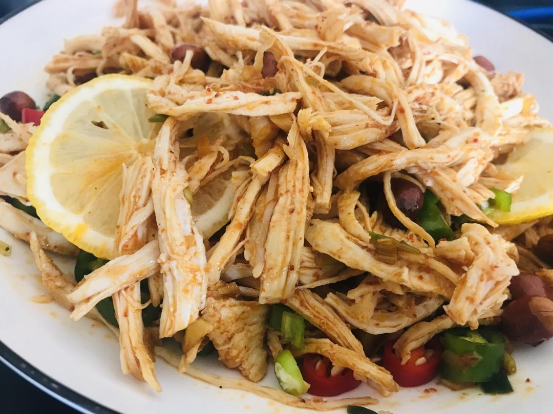 ✅ 第6道快手低脂菜✨清爽美味的柠檬鸡丝🍋鸡胸肉满分吃法💯