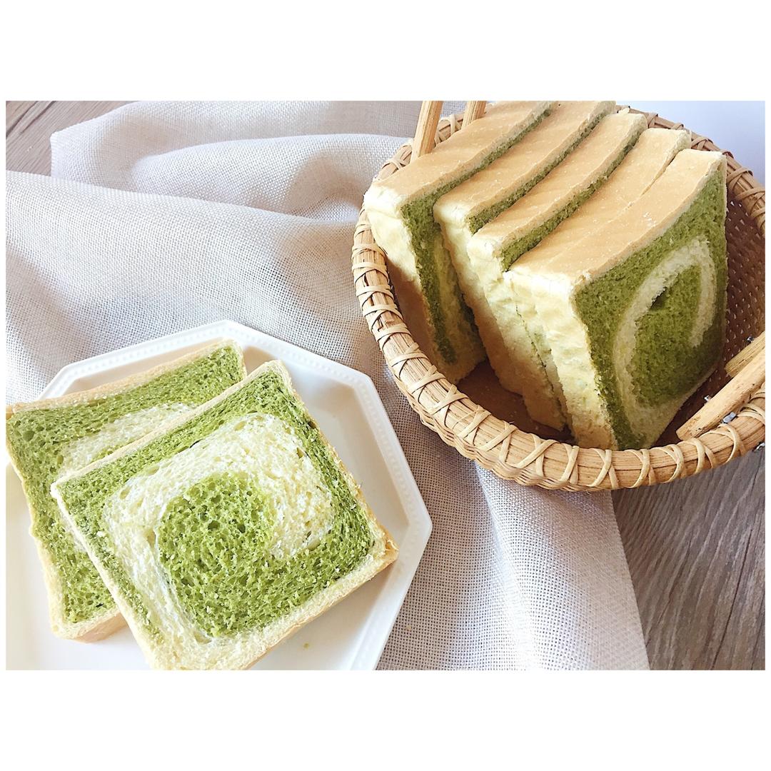 抹茶蜜豆吐司