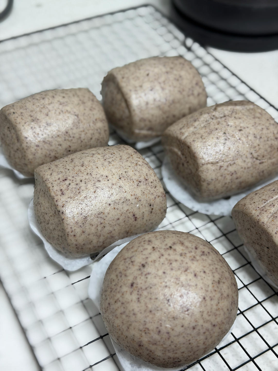 🔥免手揉水光肌馒头—拯救不会揉面的南方妹子（含操作视频）压面机版