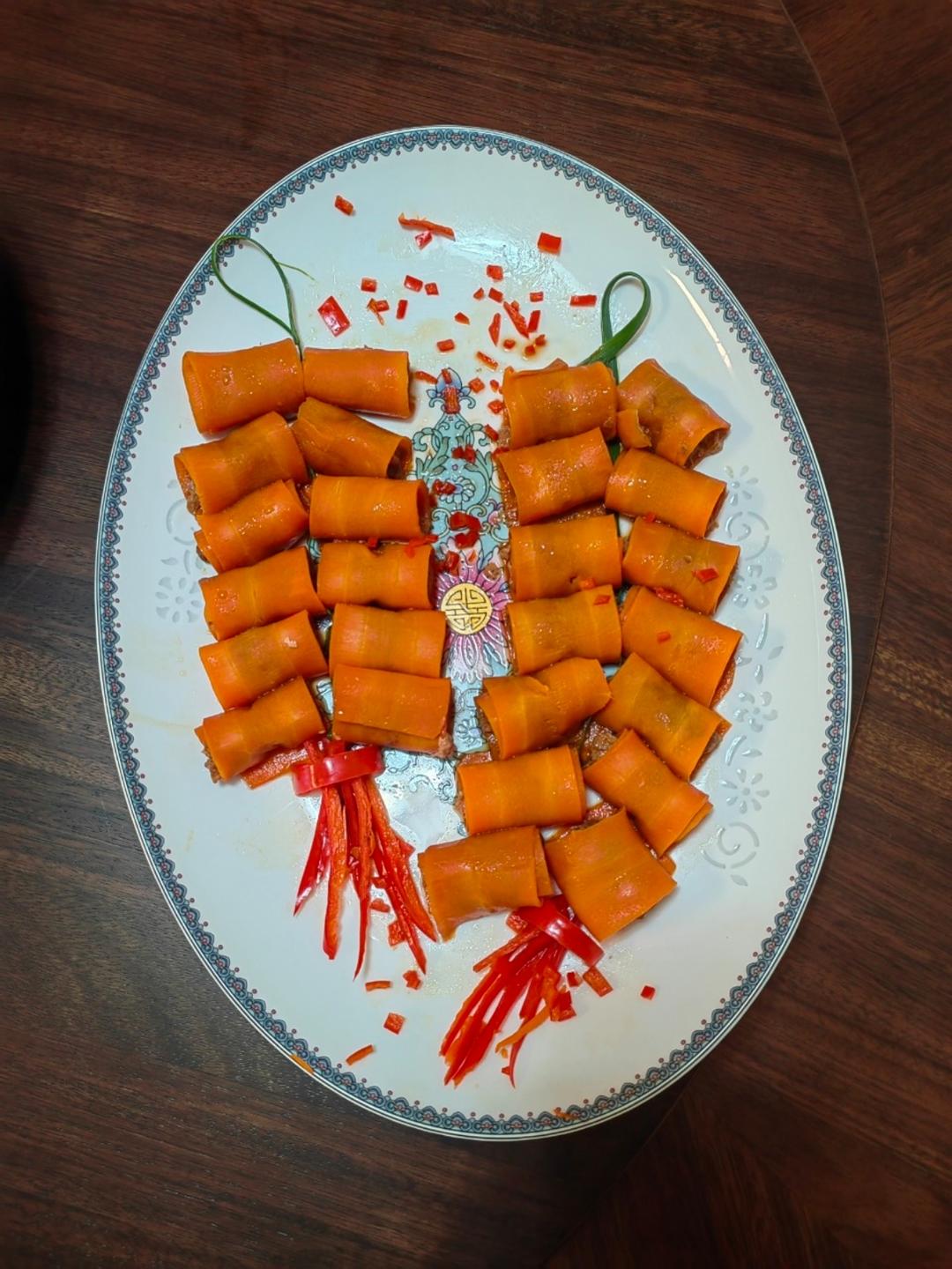 爆竹迎春｜胡萝卜肉卷