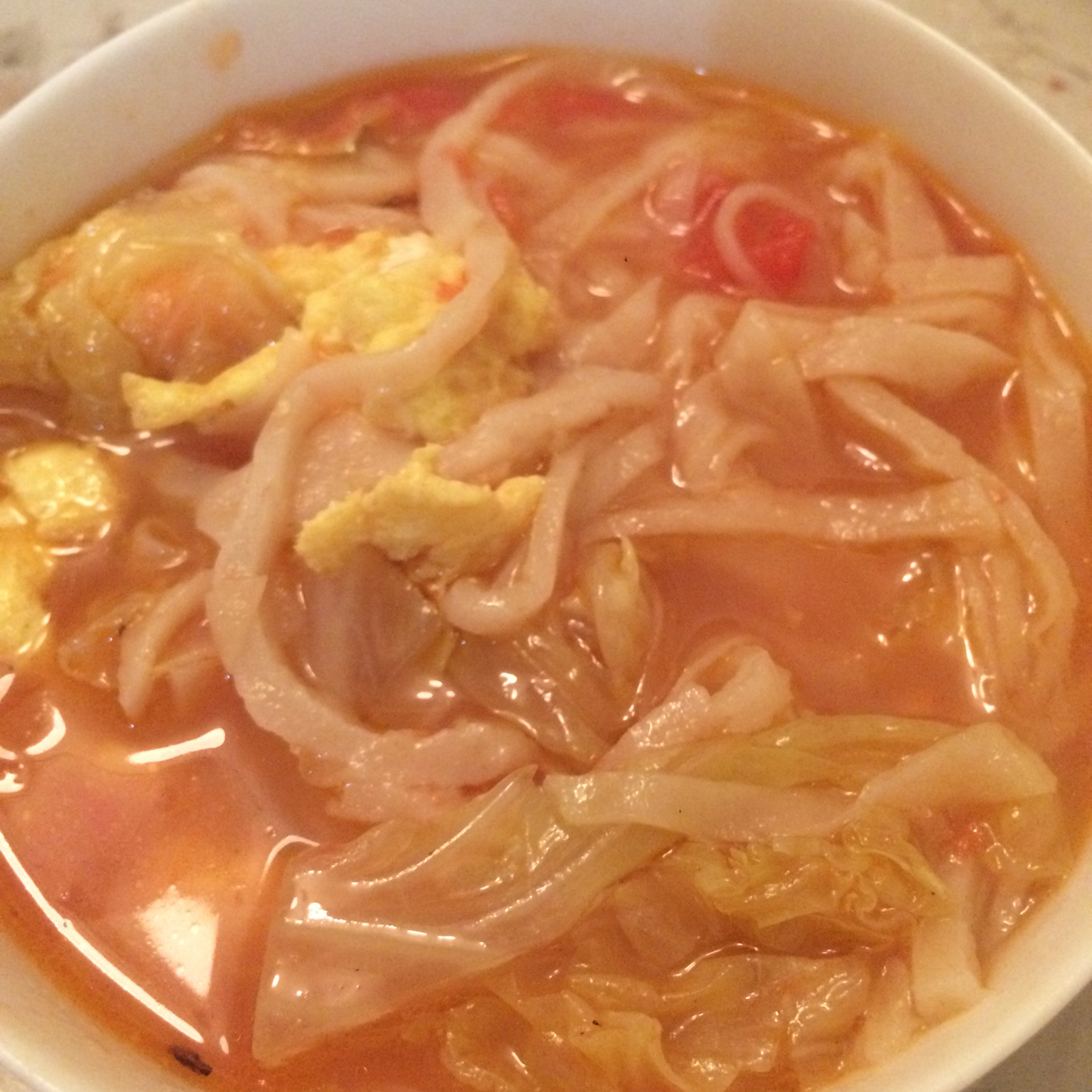 默默妈930做的鸡蛋烩饼