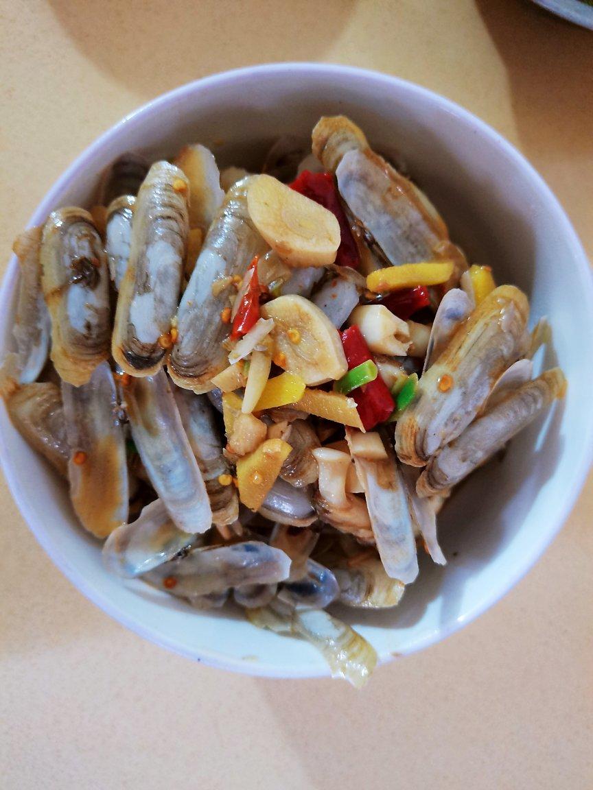 爆炒竹蛏