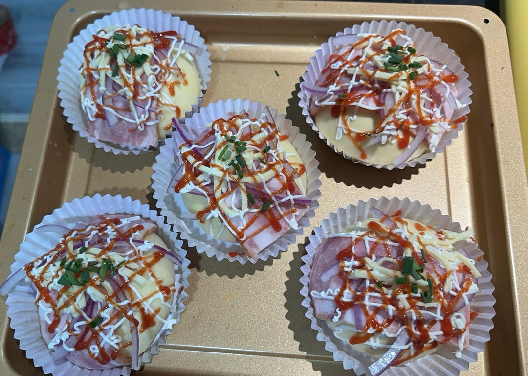 洋葱火腿片（培根）面包