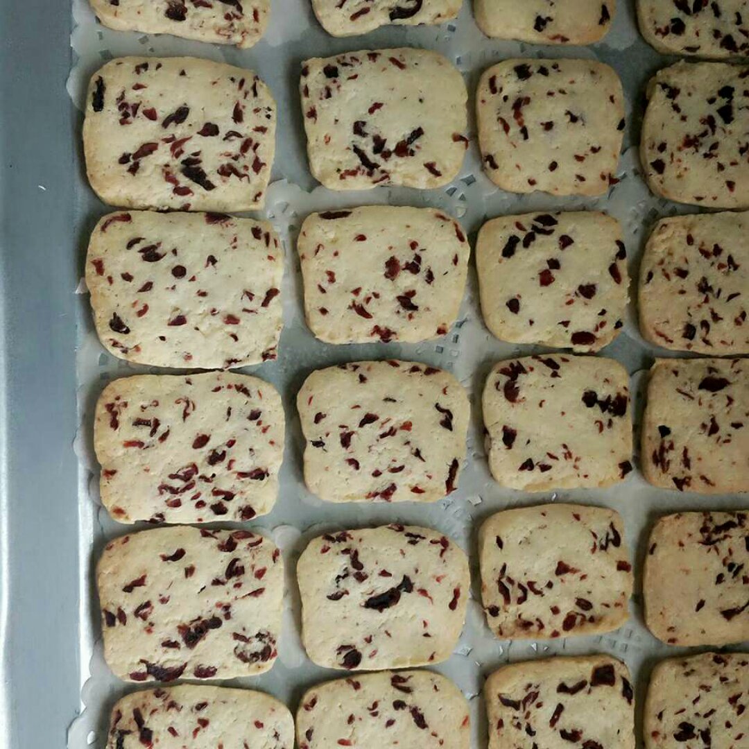 低糖少油版蔓越莓饼干