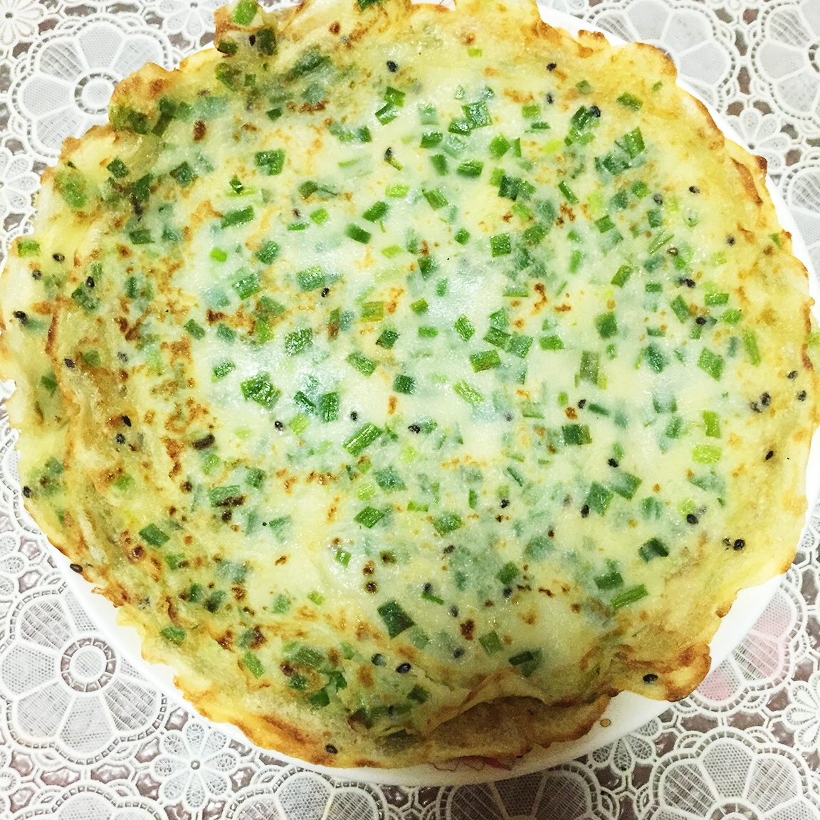 韭菜鸡蛋煎饼