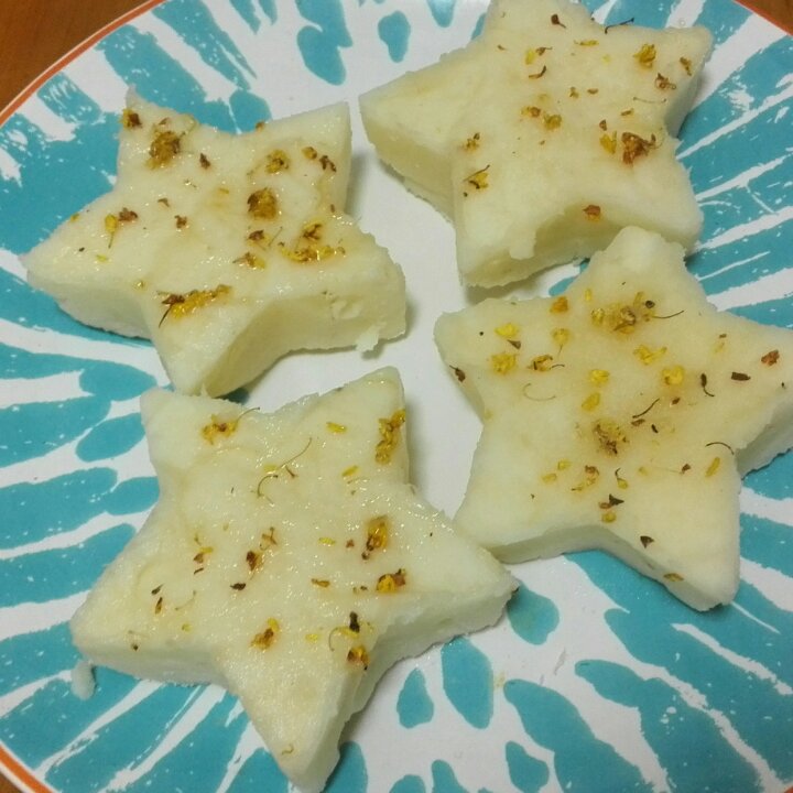 桂花山药紫薯糕