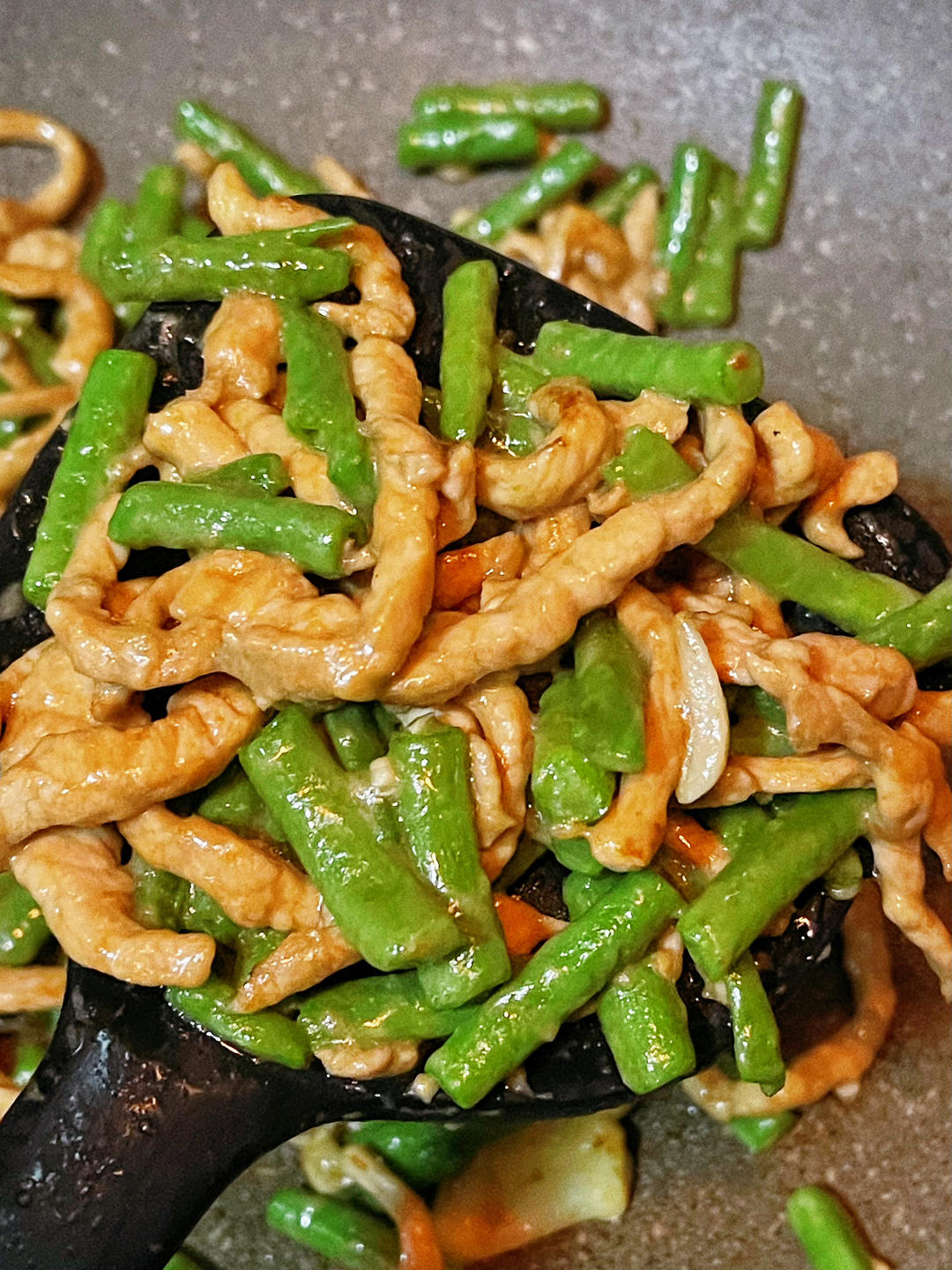 豆角炒肉丝