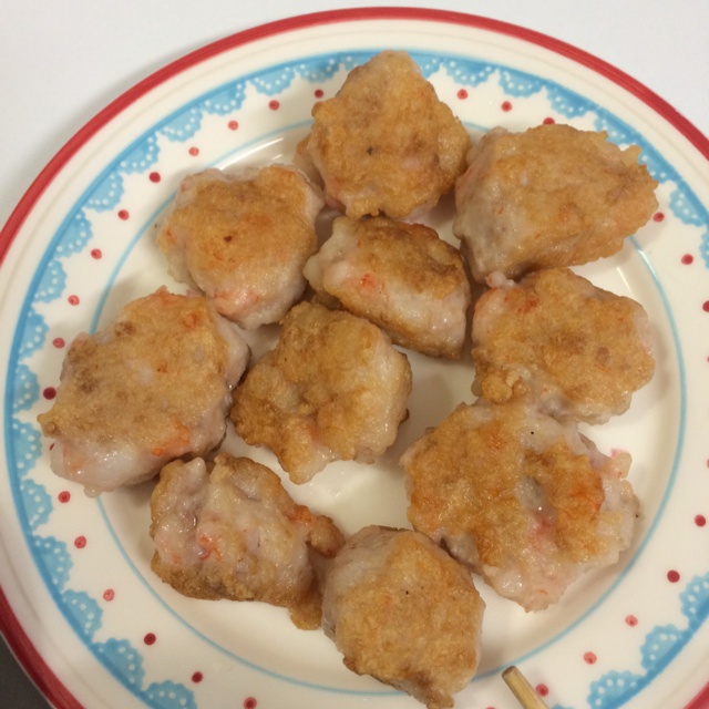 香煎虾肉丸子