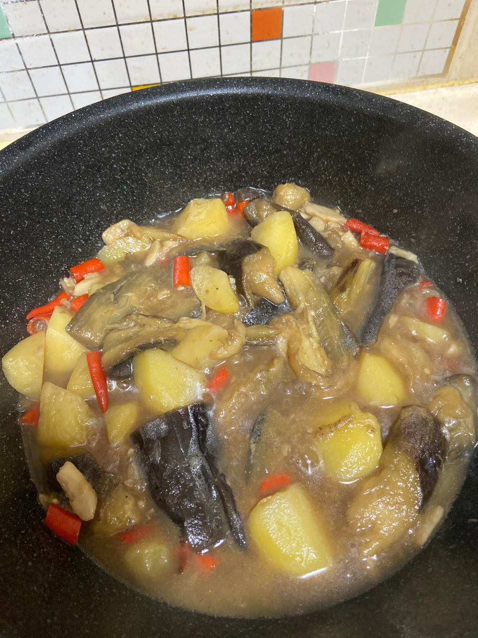 土豆炖茄子