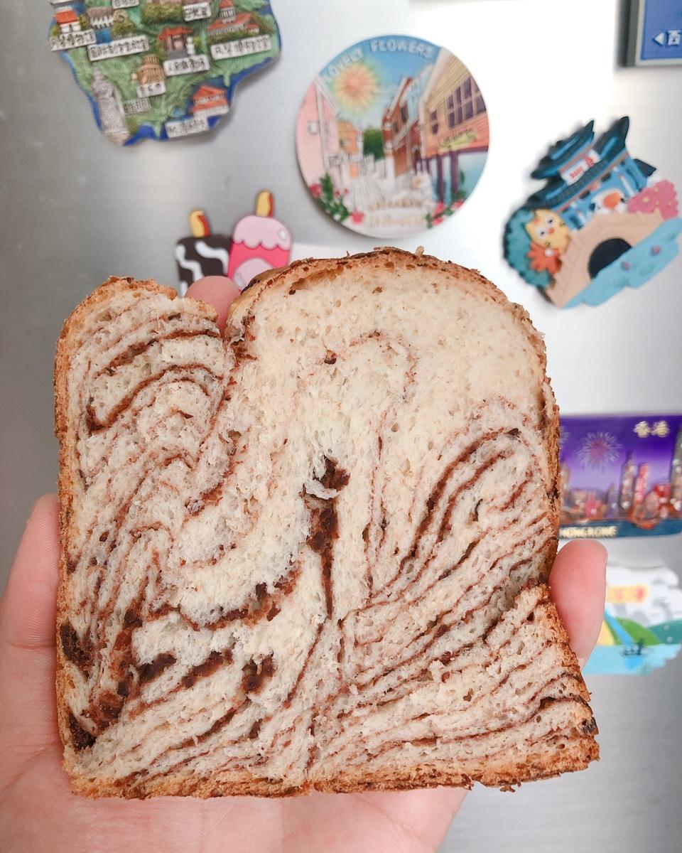 大理石红豆沙吐司