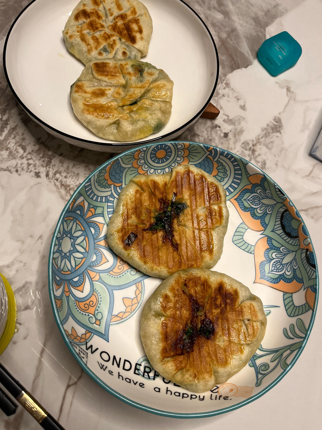 皮薄如纸的韭菜馅饼|免揉面法