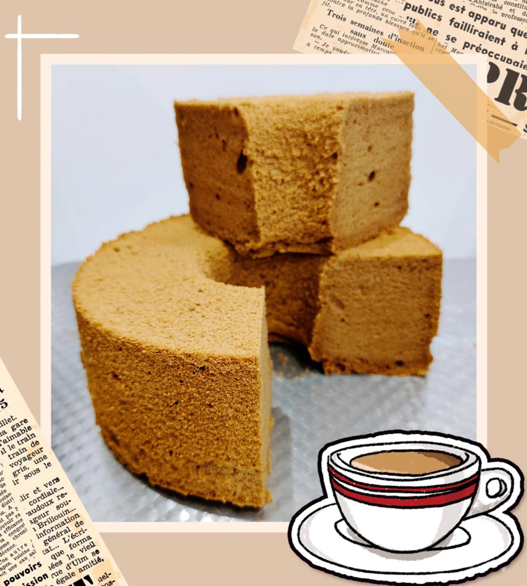 港式鸳鸯奶茶戚风<咖啡红茶淡奶风味>