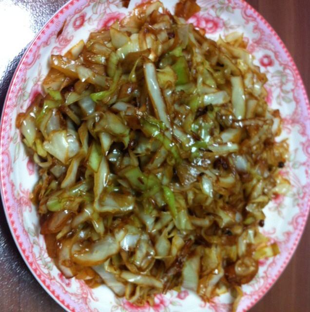 肉炒圆白菜