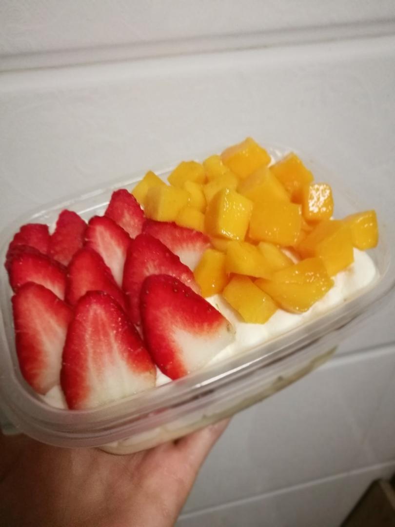 简单快手的便当饭盒水果盒子蛋糕