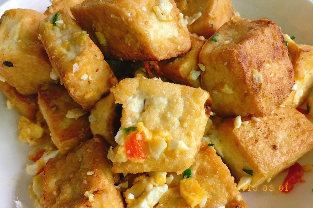 金沙豆腐
