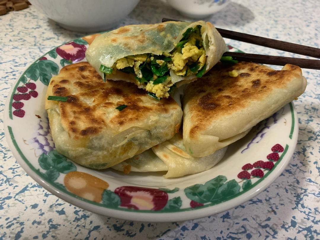 韭菜鸡蛋馅饼