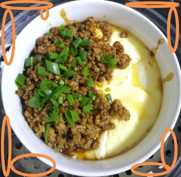 肉末豆腐蒸蛋