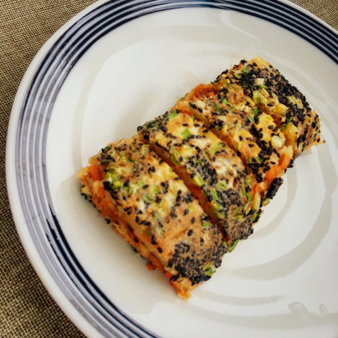 黑芝麻胡萝卜蛋卷