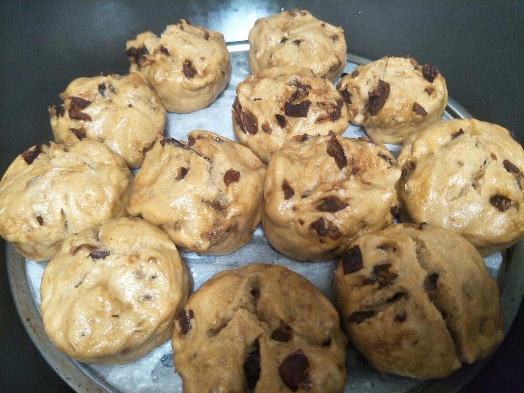 无泡打粉也开花的红糖馒头