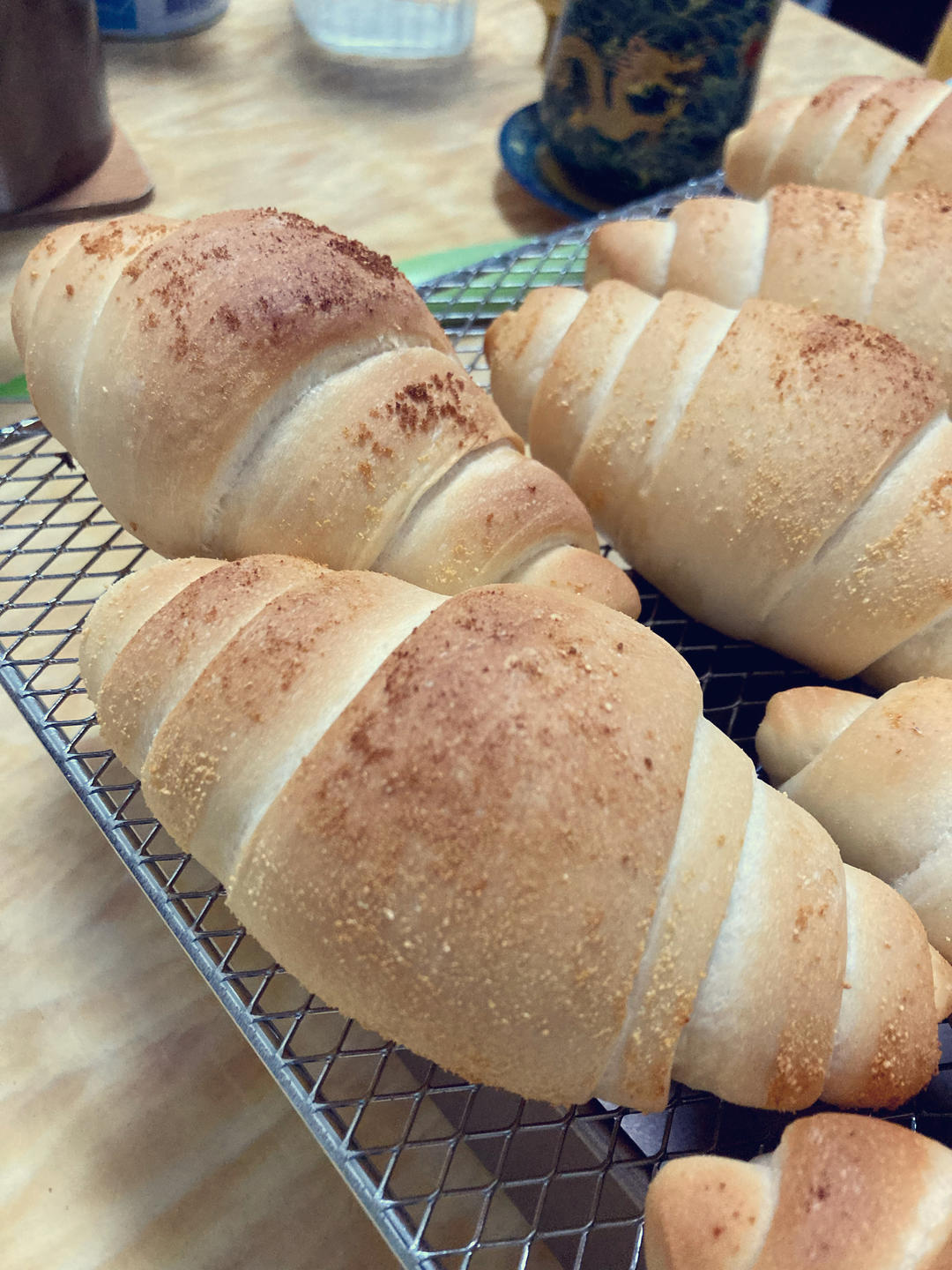 蒜香芝士海盐卷｜盐面包｜盐可颂