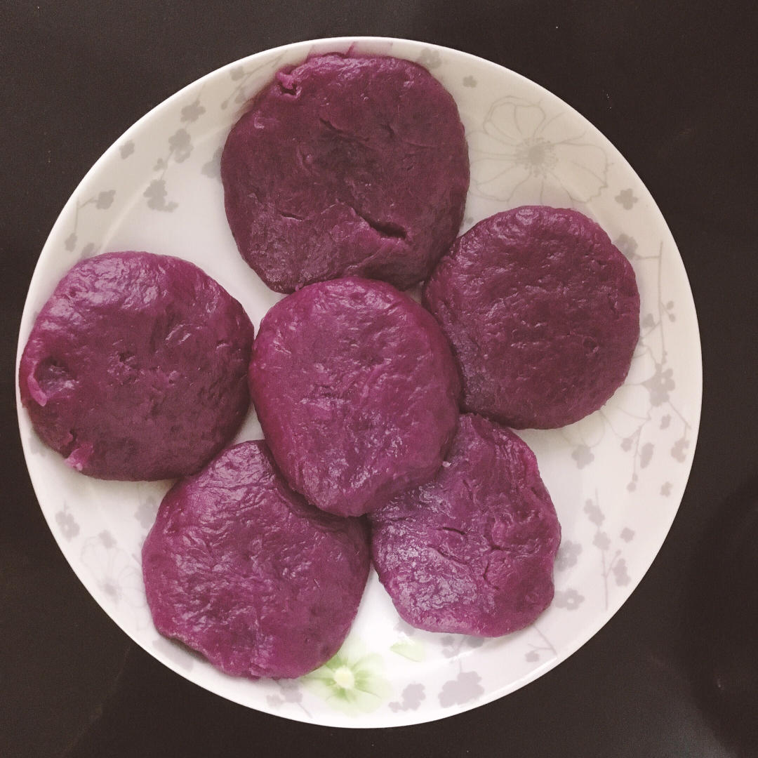 减脂全麦紫薯饼