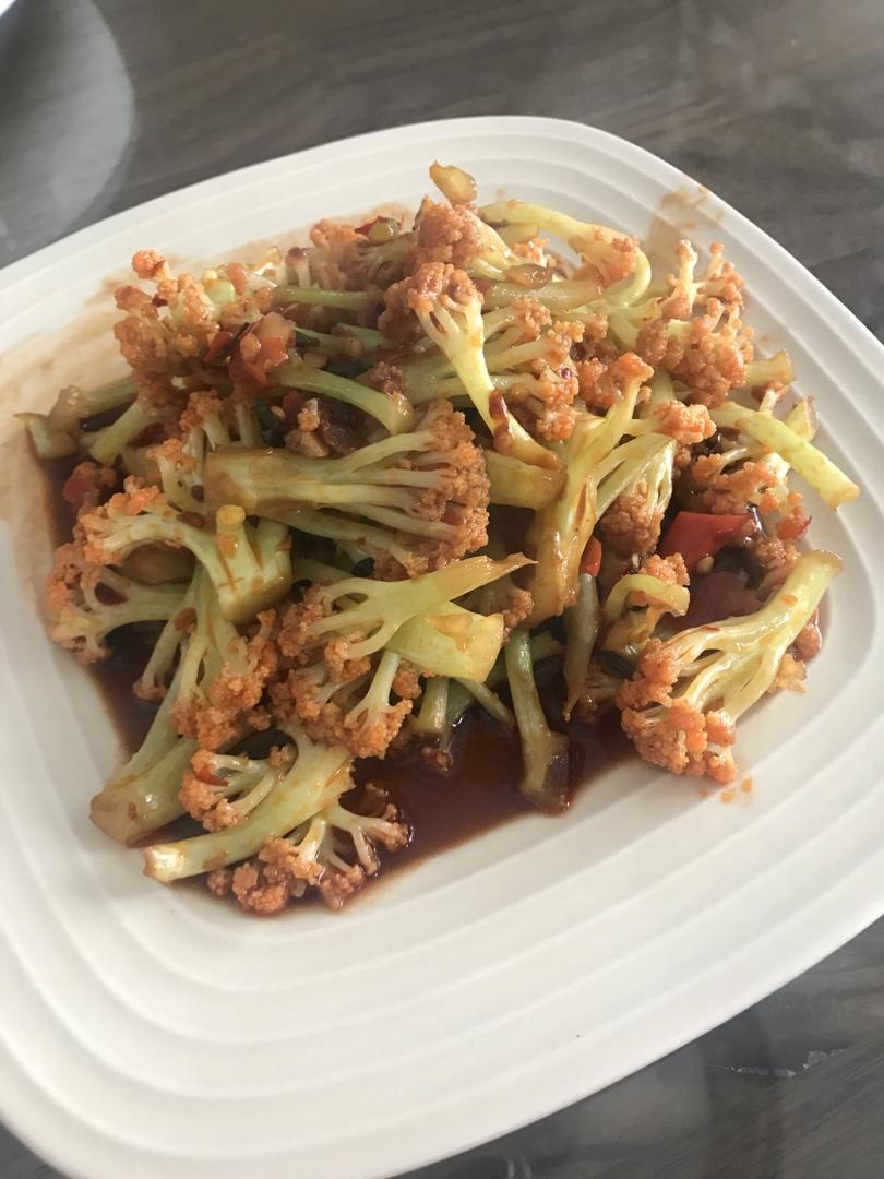 老丁的私房菜-干锅花菜