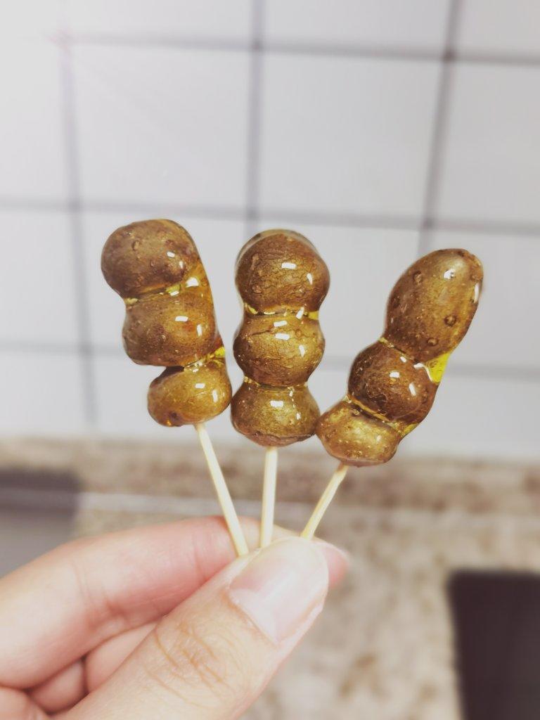 冰糖山药豆 mini冰糖葫芦