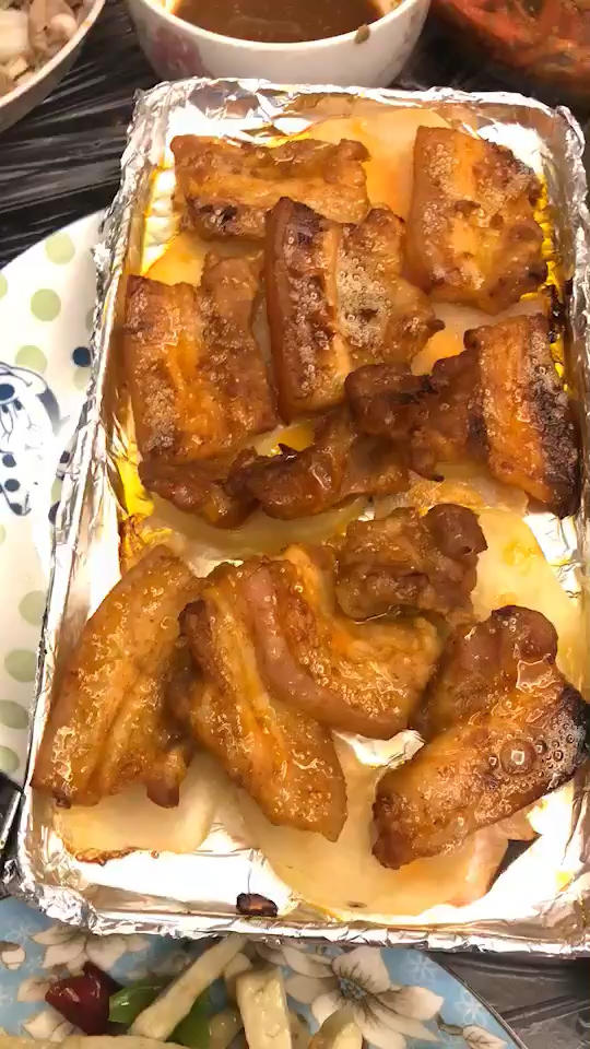 烤箱版土豆烤五花肉