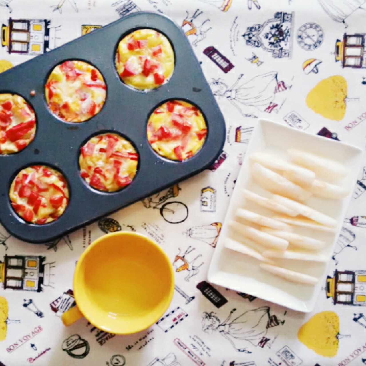 早餐鸡蛋杯cupcake Frittata