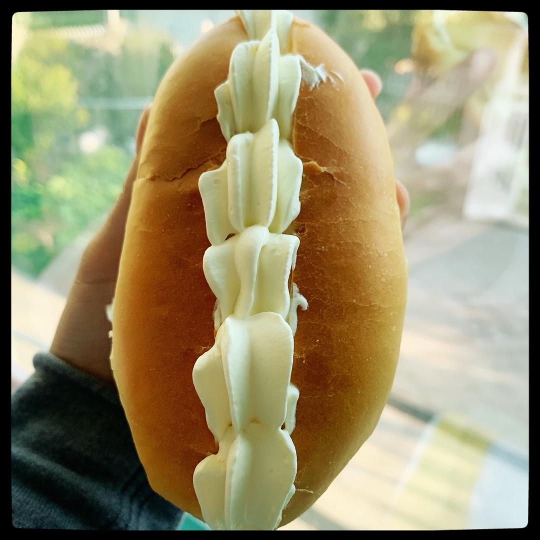 颜值奶油草莓甜心小面包